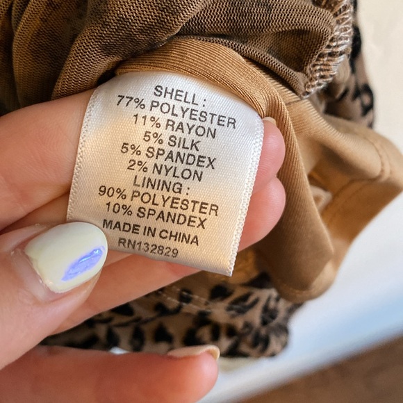 MAJORELLE Tabitha Midi Dress in Tan Leopard S - Picture 17 of 17